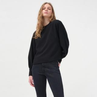 Levi's 李维斯轻松浪系列女士黑色圆领休闲上衣