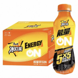 康师傅 冰红茶能量饮品维生素茶饮Energy 420ml*12瓶