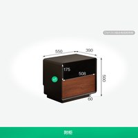 全友 家居带灯带客厅复古中古风茶几电视柜组合2026新款