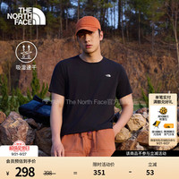 北面 速干T恤男ADVENTURE户外休闲运动短袖26春夏新品|8EXV JK3/黑色