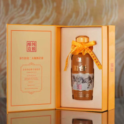 国台 53度酱香型白酒 500mL 1瓶 礼盒装