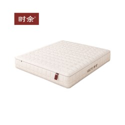 时余 针织面料弹簧床垫偏硬28CM护脊加硬床垫1.8m家用床垫