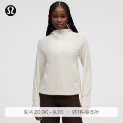 lululemon 丨Lightweight Stretch 女士轻盈版夹克 防晒 LW4CLZS 浅象牙白