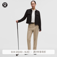 lululemon 丨Stretch Twill女士高尔夫长裤*亚洲版 拒水 LW5IEGA 顽趣卡其