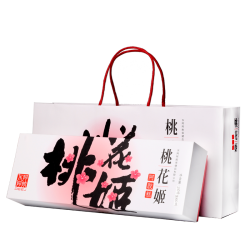 东阿阿胶 正品东阿阿胶桃花姬阿胶糕300g礼盒60片即食阿胶糕配礼袋中秋礼盒