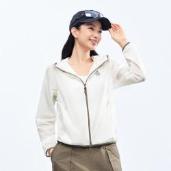 特步 运动风衣女士夏季透气防风运动外套综训跑步皮肤衣
