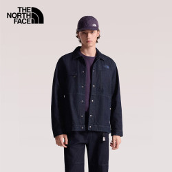 北面 牛仔外套Denim情侣款多口袋牛仔衣复古百搭户外透气26春夏新款 DG7/8FZN/深蓝/男款 XL