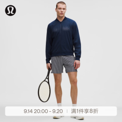 lululemon 丨Mesh-Panelled 男士网球网面拼接短裤 7" LM7BTHS 恣意蓝浅象牙白竖条纹