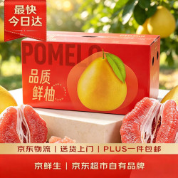 京鲜生 齊峰 红心蜜柚 2个 1.7-2.5kg 礼盒装