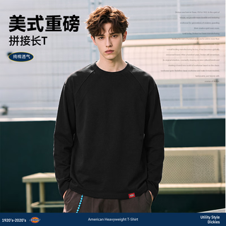 Dickies 纯棉拼接解构 黑色 L 长袖T恤