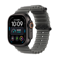 Apple Watch Ultra 4 eSIM版 黑色钛金属 半透明黑表带 智能手表