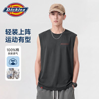 Dickies 运动背心男士夏季2026新款纯棉亲肤无袖T恤美式休闲宽松大码上衣