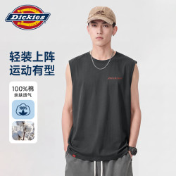 Dickies 运动背心男士夏季2026新款纯棉亲肤无袖T恤美式休闲宽松大码上衣
