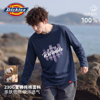 Dickies 长袖t恤男2026新款纯棉重磅男士打底衫春秋款宽松休闲男生t恤