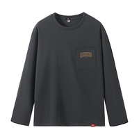 Dickies 纯棉宽松落肩 白色 L 男士长袖T恤