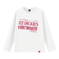 Dickies 纯棉重磅 黑色 L 男士长袖T恤
