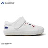 MoonStar 日本制获奖鞋简约舒适帆布鞋男童女童运动鞋童鞋 米白色 内长16cm
