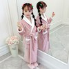 诗彭 儿童浴袍珊瑚绒睡袍法兰绒秋冬季女童孩睡裙加厚款浴袍睡衣家居服