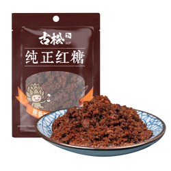 古松食品 古松红糖烧菜调味食用烘焙家用土 老红糖粉袋装甘蔗女人女生300g