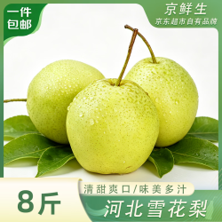 京鲜生 河北雪花梨 单果250g+ 4kg 箱装