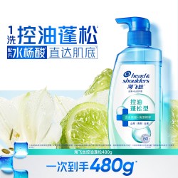 海飞丝 去屑洗发水控油蓬松型360g