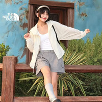 北面 短裤女防风工装风户外徒步夏季新款8C11 灰色/1OA 4