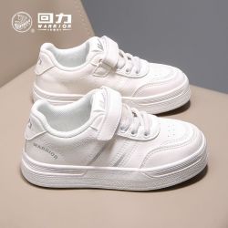 回力 儿童板鞋2026春秋新款女童白色魔术贴运动鞋男童休闲跑步鞋潮