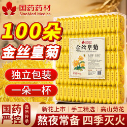 百年密氏 金丝皇菊100包独立包装菊花茶特级去火清热解肝熬夜大朵黄贡菊花