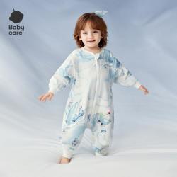 babycare 竹棉短袖睡袋夏季防着凉婴儿宝宝四季儿童薄款防踢被