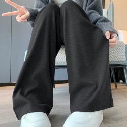 真维斯 糯米裤女秋季慵懒纯色百搭休闲裤女高腰宽松显瘦长裤窄版阔腿裤