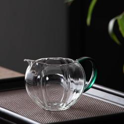 公道杯家用加厚耐热分茶器高硼硅高档透明茶海茶具配件大容量防烫