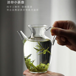 二十四器仿宋玻璃壶透明泡绿茶专用功夫耐热冷泡小茶壶泡茶器套装