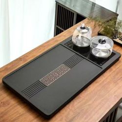 石茶盘全自动电烧水壶一体式茶具套装分体式茶桌家用办公室茶台