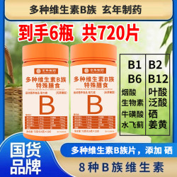 维生素B族b1b2b6b12生物素叶酸水飞蓟120片/瓶