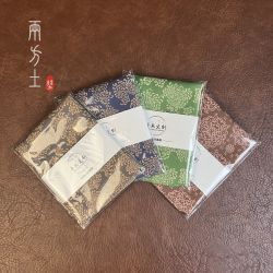 两方土 麂皮棉麻茶巾中式长方形吸水茶巾干泡茶布茶具配件手工