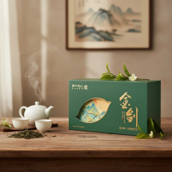 玉皇剑2026金剑春茶明前有机芽茶160克( 4g*5泡*8盒)