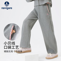 navigare 女童休闲运动裤 浅花灰