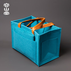 容山堂 便携茶具收纳包户外旅行茶具收纳盒车载茶具箱茶壶杯收纳袋