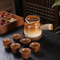 玄米 围炉煮茶器具全套烤奶茶罐罐专用壶陶瓷网红户外炭火炉大容量茶具