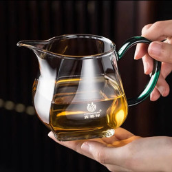 鑫凤祥泡茶公道杯玻璃四方公杯茶漏套装高档玻璃茶海分茶茶具茶海