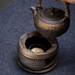茶室茶炉粗陶陶瓷煮茶器大气日式干烧底座茶具壶垫高端茶道配件