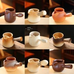 高档煮茶壶煮茶炉大容量陶瓷煮茶器茶水分离罐罐茶家用泡茶侧把壶