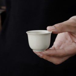 泡茶陶瓷单个茶杯高端单杯中式品茗杯功夫茶具高颜值主人杯高档