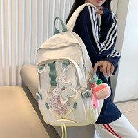 潮咖潮搭 可爱少女初中学生书包女日系ins小学生甜美背包高中大学生双肩包