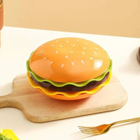 家用创意汉堡吐骨碟果盘食物分装盘套装