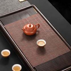 金芝达茶盘隔茶渣垫过滤茶盘垫茶席茶网茶台垫纤维茶席茶垫竹席