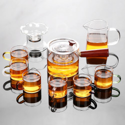 玻璃茶具套装家用耐高温泡茶壶功夫办公室红茶喝茶泡茶器茶壶茶杯