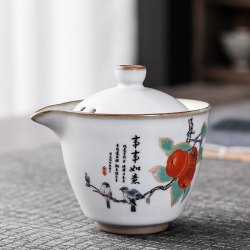 璆鸣 当代汝窑手抓壶陶瓷泡茶壶大容量茶具耐高温汝瓷单个高档家用茶具