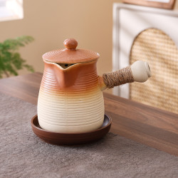围炉煮茶罐罐壶带盖子可明火干烧新款烤奶茶专用壶大容量陶土器具