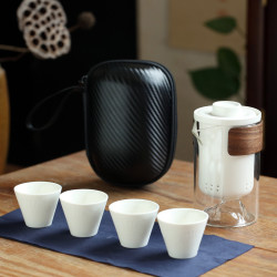 旅行茶具套装便携式远山快客杯个人专用随身包户外功夫茶杯泡茶壶
